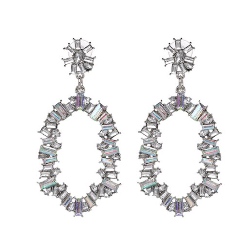 New Rhinestone Statement Earrings - image 1